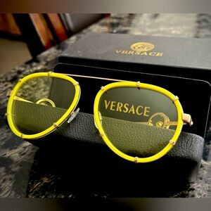 Versace VE2232 Yellow Sunglasses with Strap